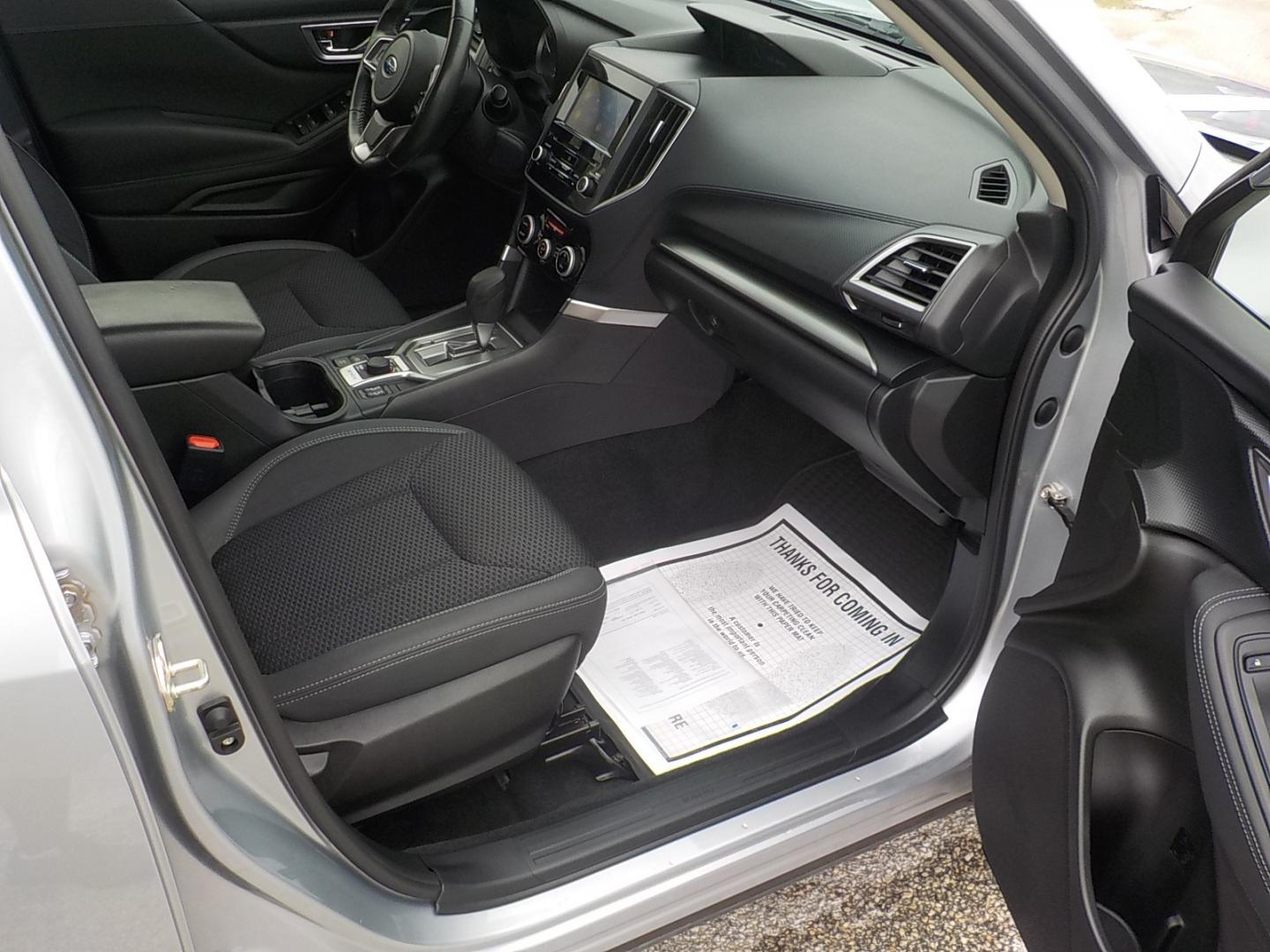 2021 Silver /Black Subaru Forester (JF2SKAJC4MH) , Automatic transmission, located at 1617 W Church Street, Livingston, TX, 77351, (936) 327-3600, 30.710995, -94.951157 - This vehicle is just BEGGIING to be taken to the mountains this summer!! Come check it out for yourself! - Photo#17